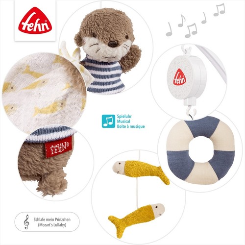 Fehn Otter Theo Musik-Mobile Otter Ø 40 cm TOP - Bild 2 von 5