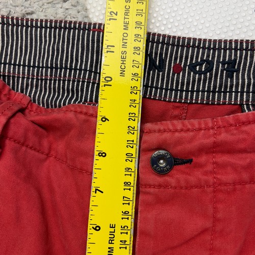 Chino Pants Jeans Nn 07 No Nationality Men's Simon red Low Rise Taper W32 L34 - Picture 11 of 12