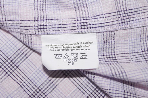 Camisa para hombre Michael Kors manga larga talla 15-1/2 manga 34/35 estampado a cuadros rosa - Imagen 9 de 9