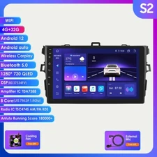 For Toyota Corolla 2007-2011 Android 12 Carplay 4+32GB Car Radio Stereo GPS Navi