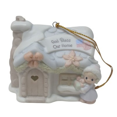 Precious Moments God Bless Our Home 2001 / 1995 Christmas Ornament 150231 #WS-3