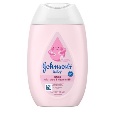 Johnson's Baby Lotion with Coconut Oil, Aloe Vera & Vitamin B5, 3.4 fl oz