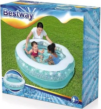 Bestway Sparkle Shell Kiddie Paddling Inflatable Pool (1.50m x 1.27m x 43cm)
