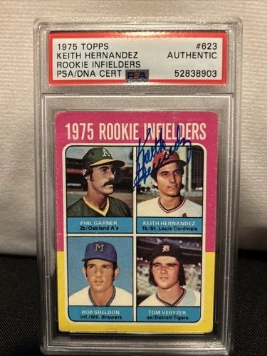 Keith Hernandez 1975 Topps Rookie Card Autograph PSA DNA Cardinals Mets