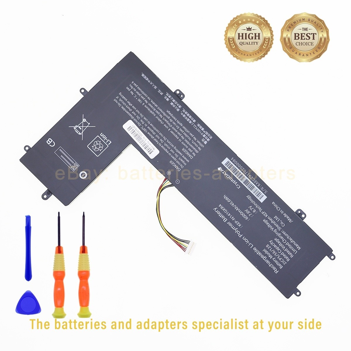 Original qualitat N141GKR4 Akku für Cryptodata BASM 7.6V 6000mAh