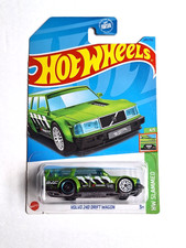 2023 Hot Wheels Volvo 240 Drift Wagon Green HW Slammed 4/5 #245/250