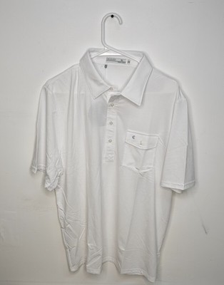 Criquet Men's Performance Players Polo Shirt - Bright White L Large