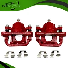 Pair Rear Disc Brake Calipers w/Brackets Set for 2003-2008 Nissan Altima Maxima