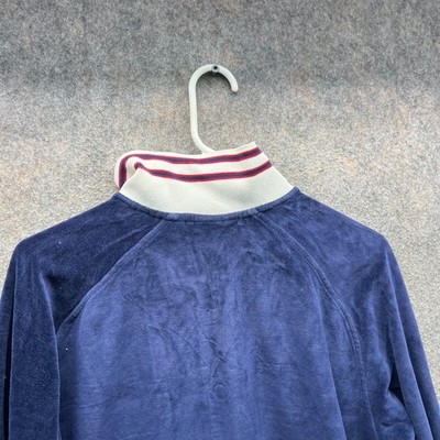 Christian Dior Monsieur Jacket Mens Medium Blue Velour Zip Up