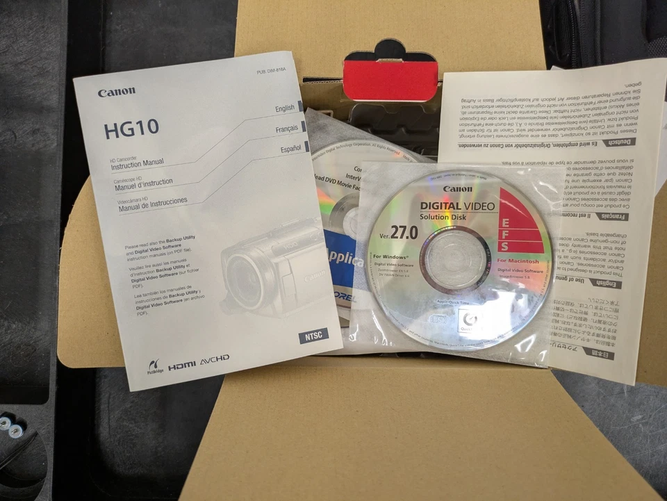 Canon VIXIA HG10 (40 GB) Hard Drive Camcorder New Opened Box w/ Case Nice - Image 4 of 4