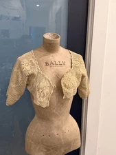 Antique Filet Crochet Lace Bolero (c. 1910–1925) Crop Top