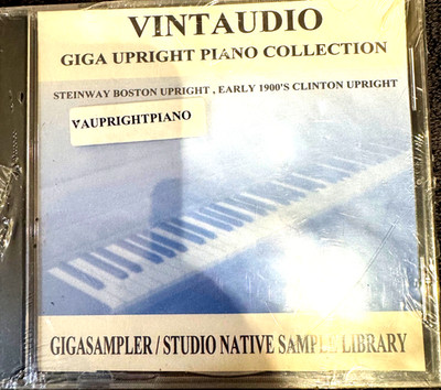 Vintaudio Steinway Upright Piano Collection Tascam Giga Sampler CD Library New