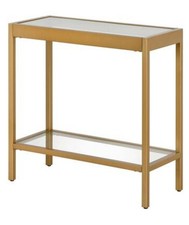 Camden & Wells - Alexis Rectangular Side Gold Table - Brass N7