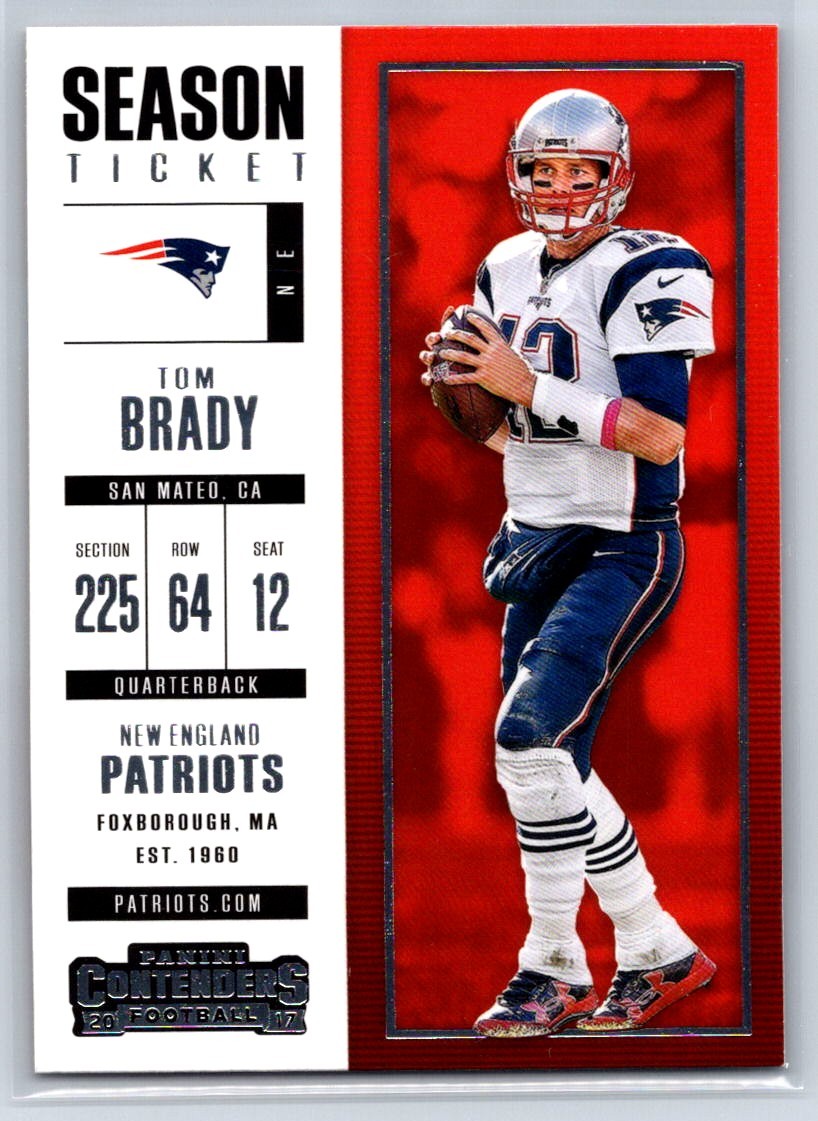 2017 Panini Contenders Tom Brady New England Patriots #95