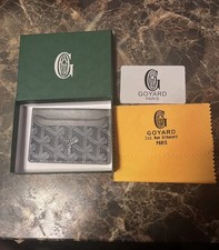 Luxury Designer Card Holder Wallet Gray