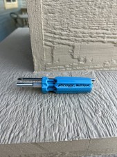 PICQUIC MULTIQUE - Multi-Bit Screwdriver Slim Handle  Bright Blue - no packaging