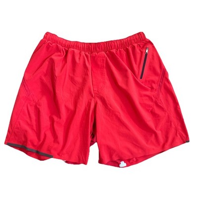 Lululemon Surge Lined Running Shorts Mens Large Red 7 Inseam | eBay