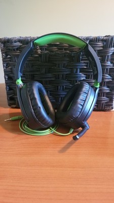 Turtle Beach Wired Gaming Headset Black/Green Boom Microphone Over-Ear