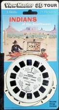 Indians Of The Southwest 3d View-Master 3 Reel Packet - 21 Full Color 3d Images