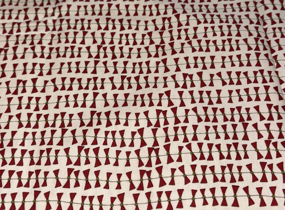 Sweetwater For Moda “Cookie Exchange” Red Bowties Cotton Fabric 45” x BTY - Image 2 of 3