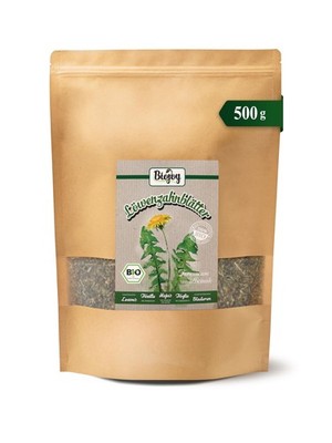 BIOLöwenzahntee 500 g, Löwenzahnblätter getrocknet und geschnitten Taraxacum ...