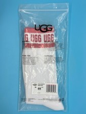 UGG Womens Graphic Crew Sock White w/ Pink Stripe  Logo   NEW 