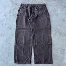 Vintage Y2K Carhartt DKB brown double knee work wear carpenter pants