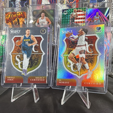 Panini Select Certified Nikola Jokic Ja Morant Denver Nuggets NBA Card Lot (2)