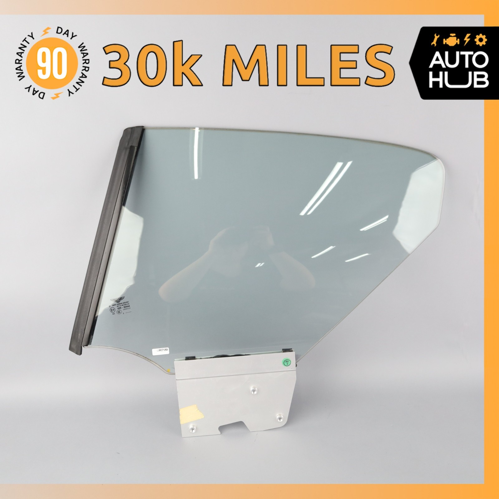 12-17 Bentley Continental GT Coupe Rear Left Side Quarter Window Glass OEM 30k