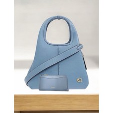 NWT Coach CM545 Pebble Leather Lana 23 Shoulder Bag NY Zip Card Case