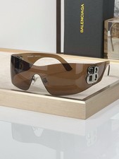Balenciaga BB0359S Eyewear One Piece Shield Style Brown Tint Lens 99 01 115