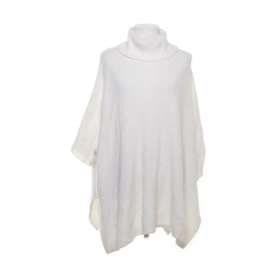 Hippie Rose, Rollkragenpullover, Größe: L, Weiß, Acryl/Polyamid, Einfarbig #F8J