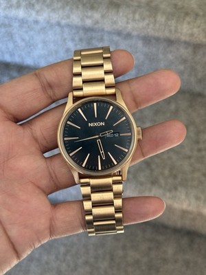 Nixon Sentry SS Nixon Black Dial rose Gold Men