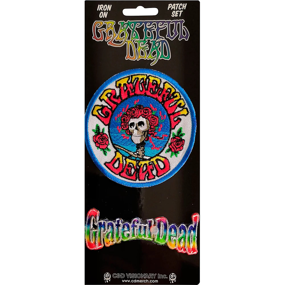 Набор нашивок C-D Visionary Grateful Dead Skull Roses в виде черепа