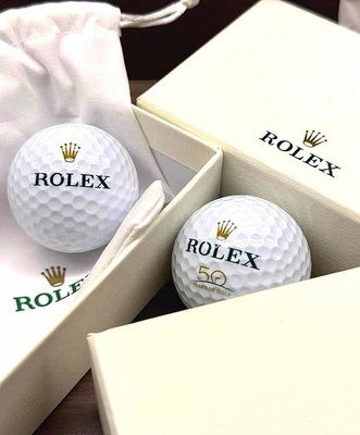 #ad #ad Rolex 50 Years of Golf 2017 Commemorative 2 Golf Ball Set AD VIP Gift $120.00