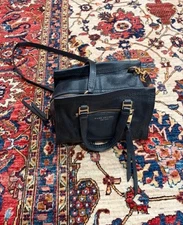 Marc Jacobs Mini Cruiser Black Pebbled Leather Satchel Crossbody Bag