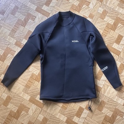 Xcel Axis Mens Long Sleeve Pullover Wetsuit Jacket Black 2mm/1mm