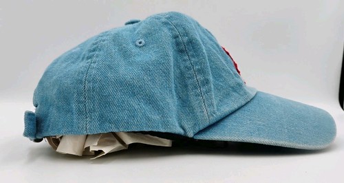 Cappello BDG Jeans Denim Cotone Grigio Promo Cap Cinghia Regolabile Schiena Taglia Unica - Foto 2 di 6