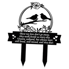 Cardinals Memorial Grave Marker 13.78 x 10.63 Inch Metal Classic Style