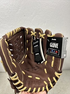 Franklin Sports 10'' Pigskin Brown/Camel Baseball Glove - Right Hand Thrower