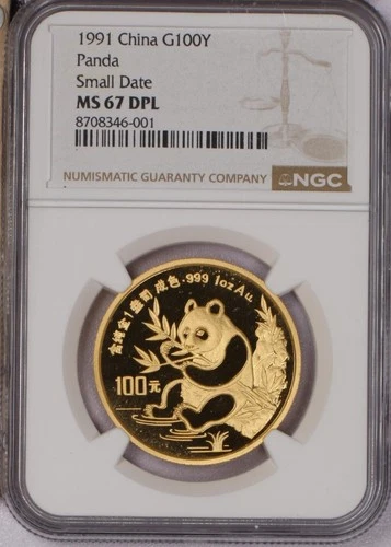 1991 Chinese Gold Panda 1 oz — photo from the most recent tracked eBay sale