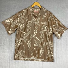 Rip Curl Button Up Mens XL Short Sleeve Hawaiian Shirt Cabana Resort Tropical
