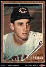 1962 Topps #145 Barry Latman Normal Tint Indians COMMON VARIATION 1 - POOR