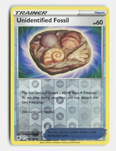 Unidentified Fossil 157/189 Astral Radiance Reverse Holo