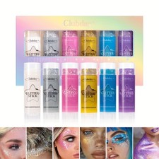 Face Body Glitter Gel with Sparkles Sequins for Girls Makeup Mermaid Festival