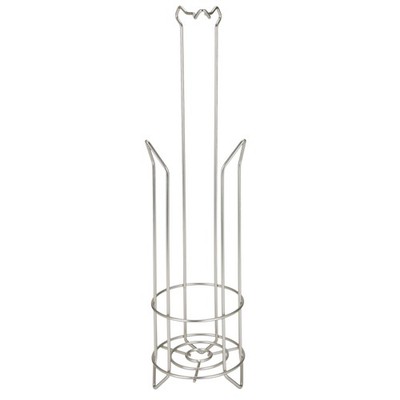 Bath Bliss Freestanding Toilet Paper Holder and Dispenser in Satin Nickel