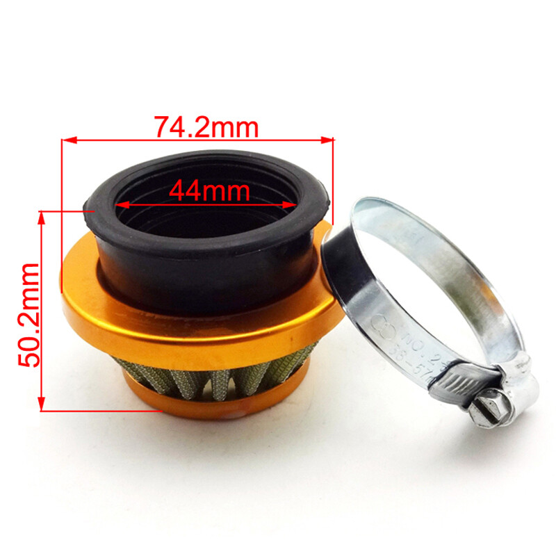 Carb Stack Filter Carb Carburetor 44mm Air Filter Alloy Stack Kit For 2 Stroke 33 43 49cc ...