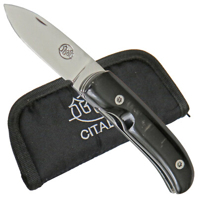 CITADEL kleines Taschenmesser Klinge handgeschmiedet ''COUBI'' Büffelhorn Etui