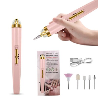 Elektrische Nagelfeile Bohrer Wiederaufladbar Tragbar Maniküre Pediküre Maschine Kit Set