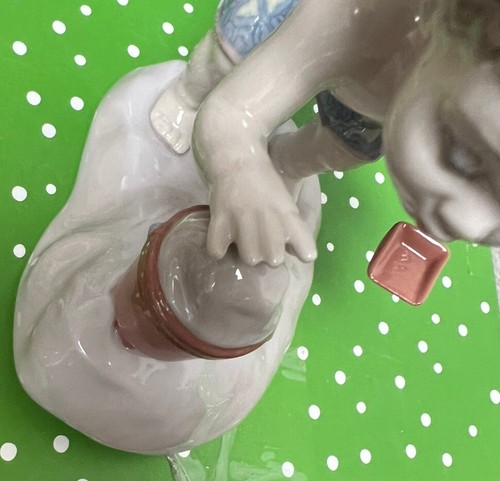 Lladro 8440 Playing in the Sand ¡Caja Gris Original Retirada! ¡En perfecto estado! Raro - Imagen 6 de 12